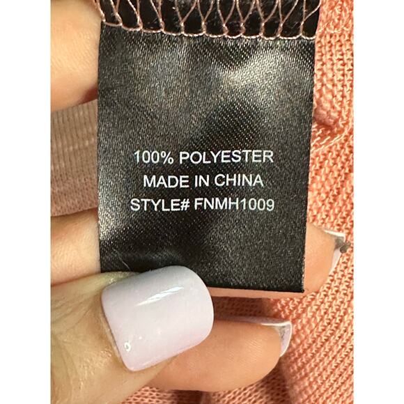 Nova Men melon pink short sleeves knit T shirt size Medium - Picture 5 of 8